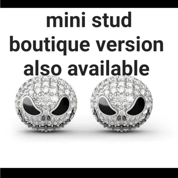 NEW JACK SKELLINGTON RHINESTONE HALLOWEEN EARRINGS - Picture 7 of 9